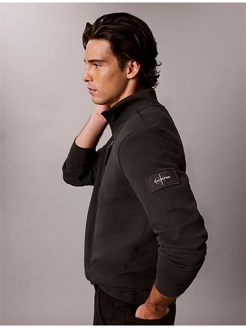 ls eu 350terry badge qtr zip CALVIN KLEIN JEANS | LV04RJ203G8MN